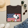 Snoopy American Flag T-Shirt — "Est. 1776" Patriotic Peanuts Tee