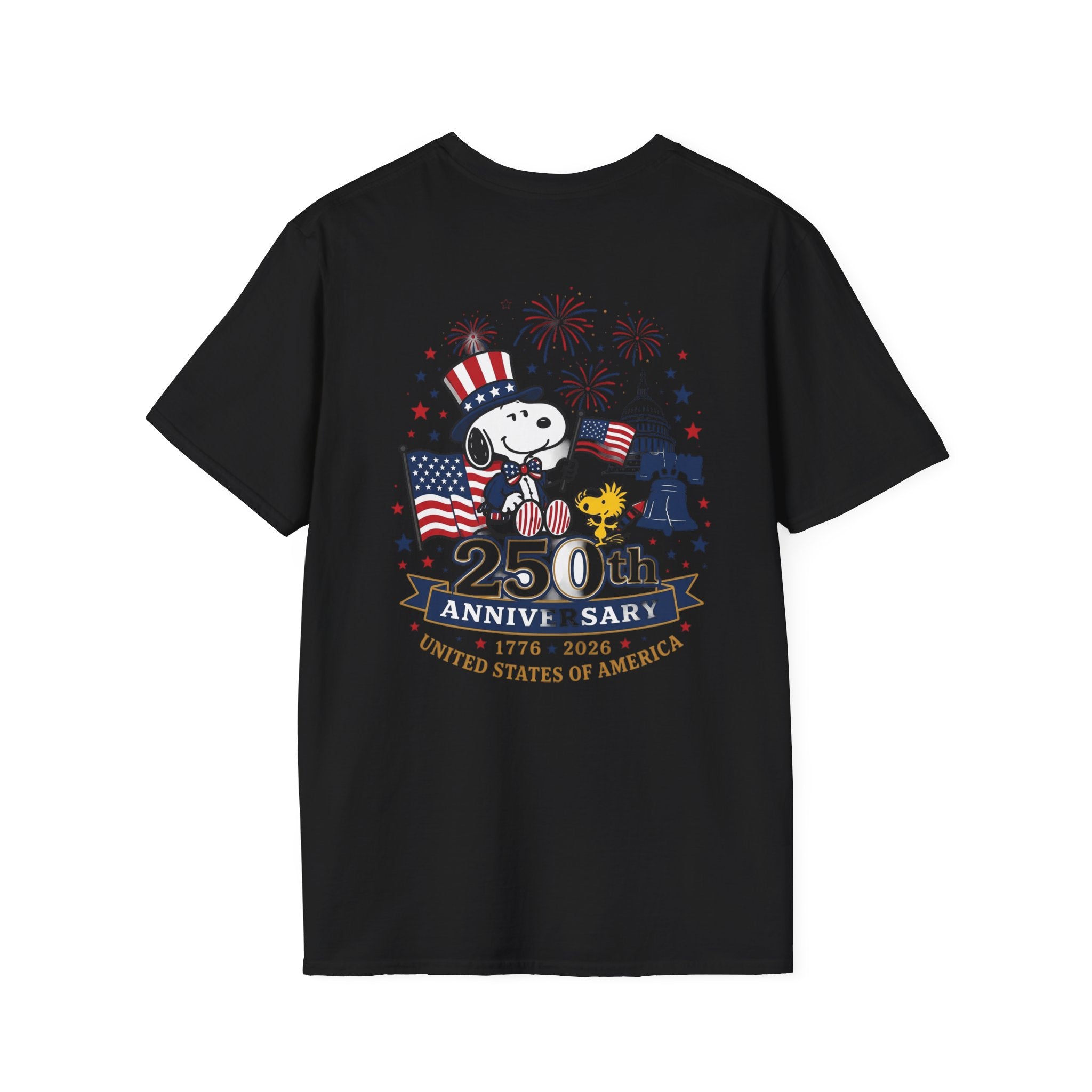 Snoopy American Flag T-Shirt — "Est. 1776" Patriotic Peanuts Tee