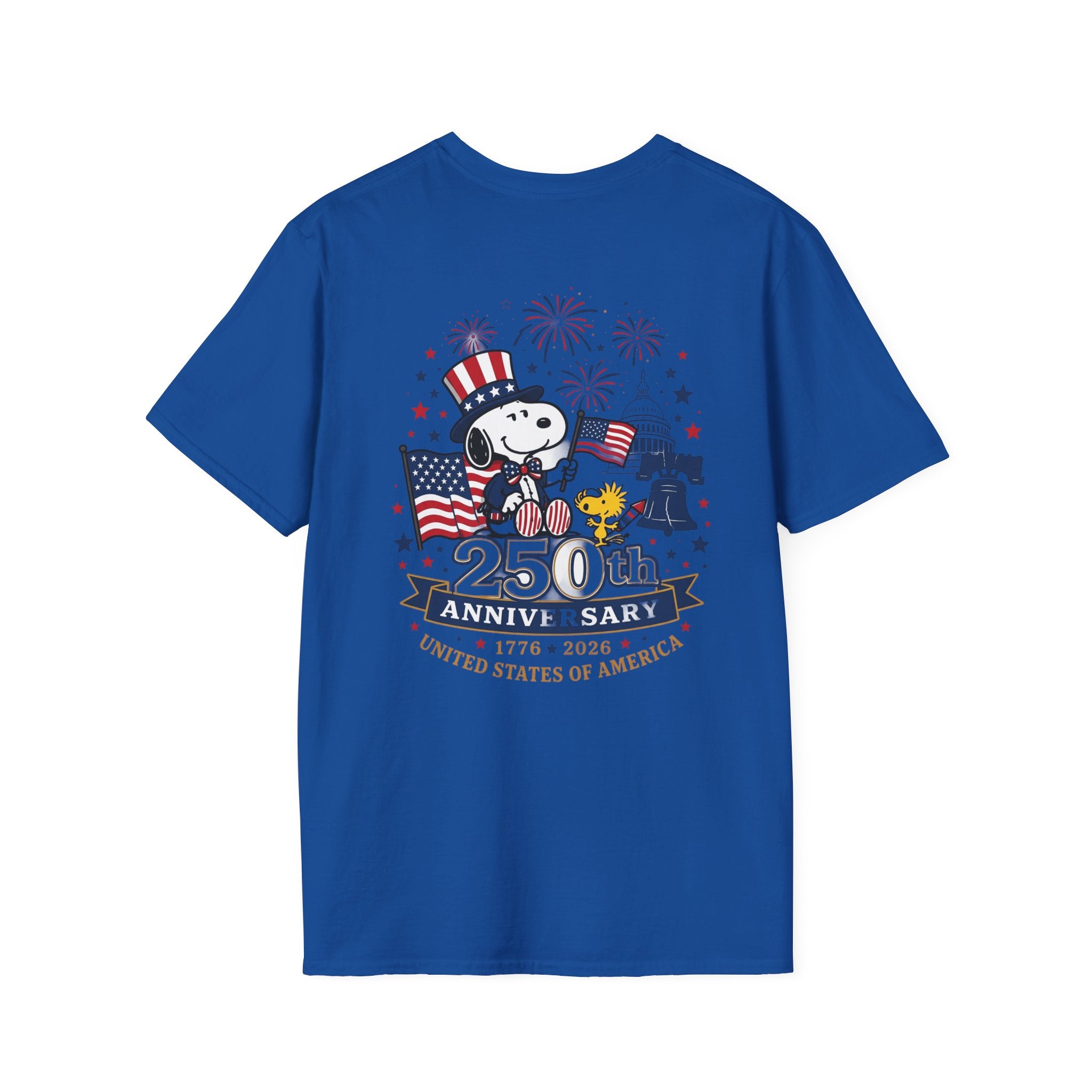 Snoopy American Flag T-Shirt — "Est. 1776" Patriotic Peanuts Tee