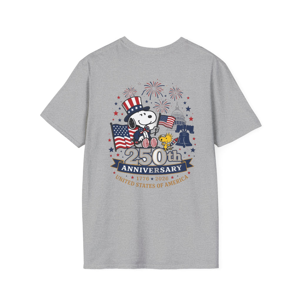 Snoopy American Flag T-Shirt — "Est. 1776" Patriotic Peanuts Tee