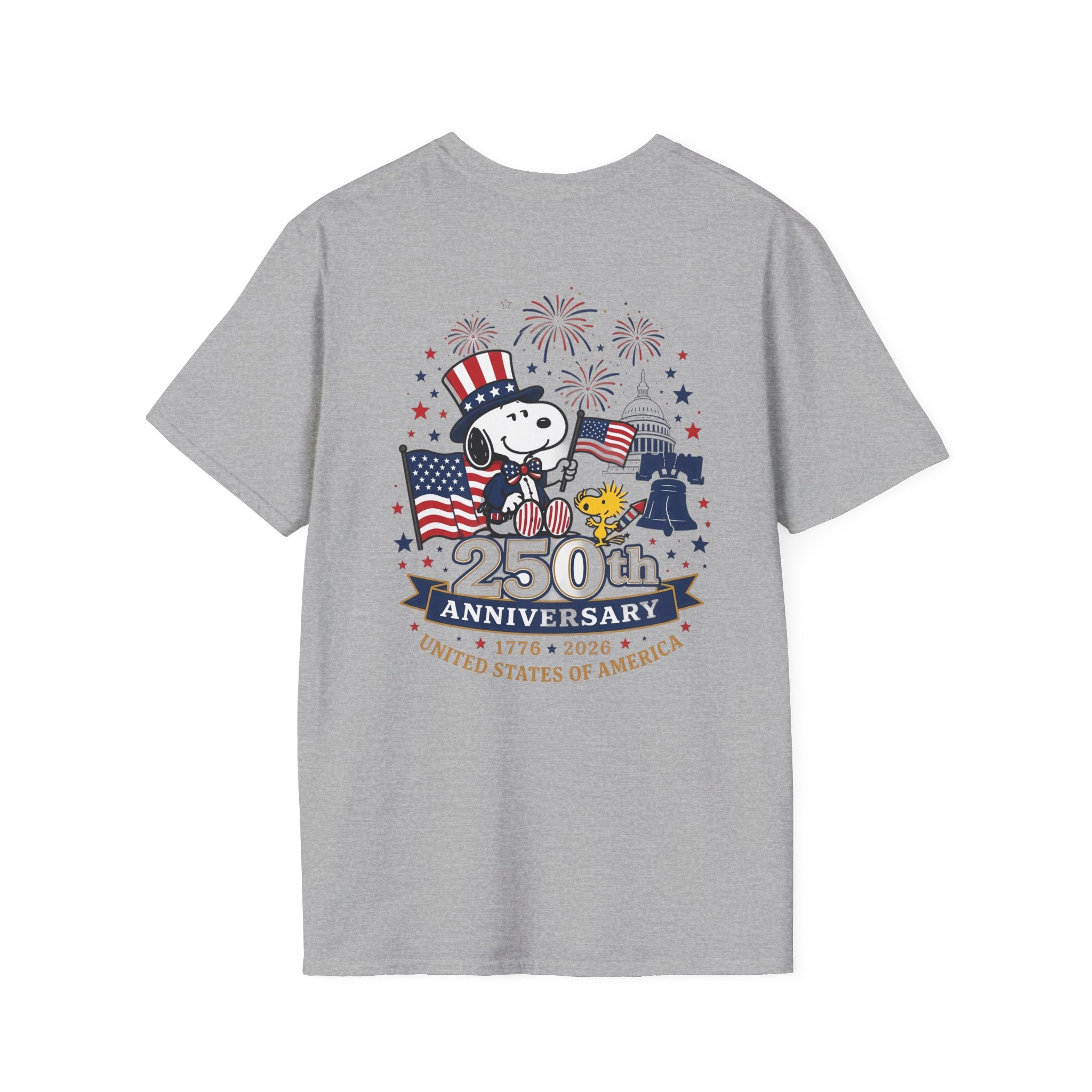 Snoopy American Flag T-Shirt — "Est. 1776" Patriotic Peanuts Tee