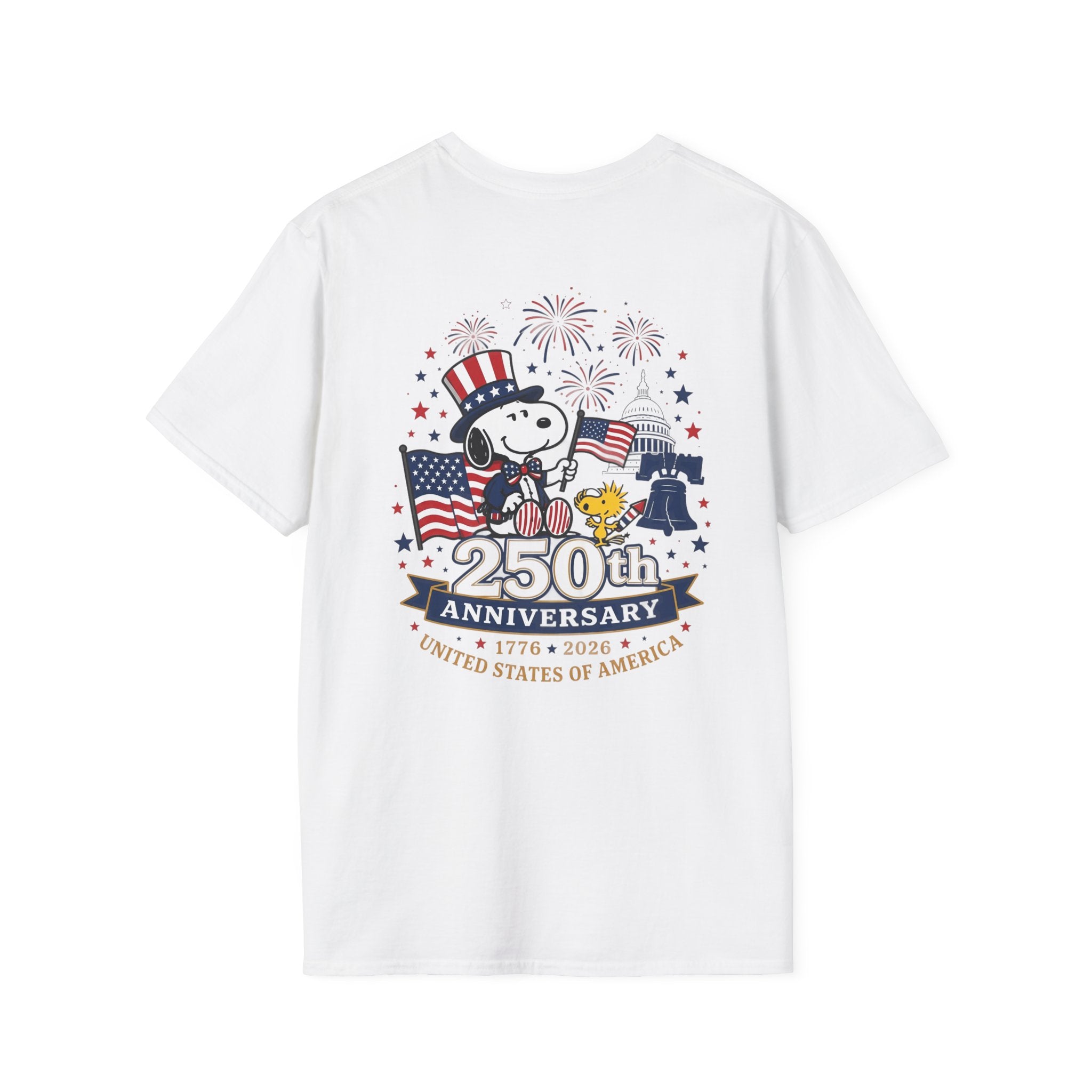 Snoopy American Flag T-Shirt — "Est. 1776" Patriotic Peanuts Tee