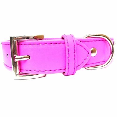 2-Row Dog Collars - Fuchsia Pink