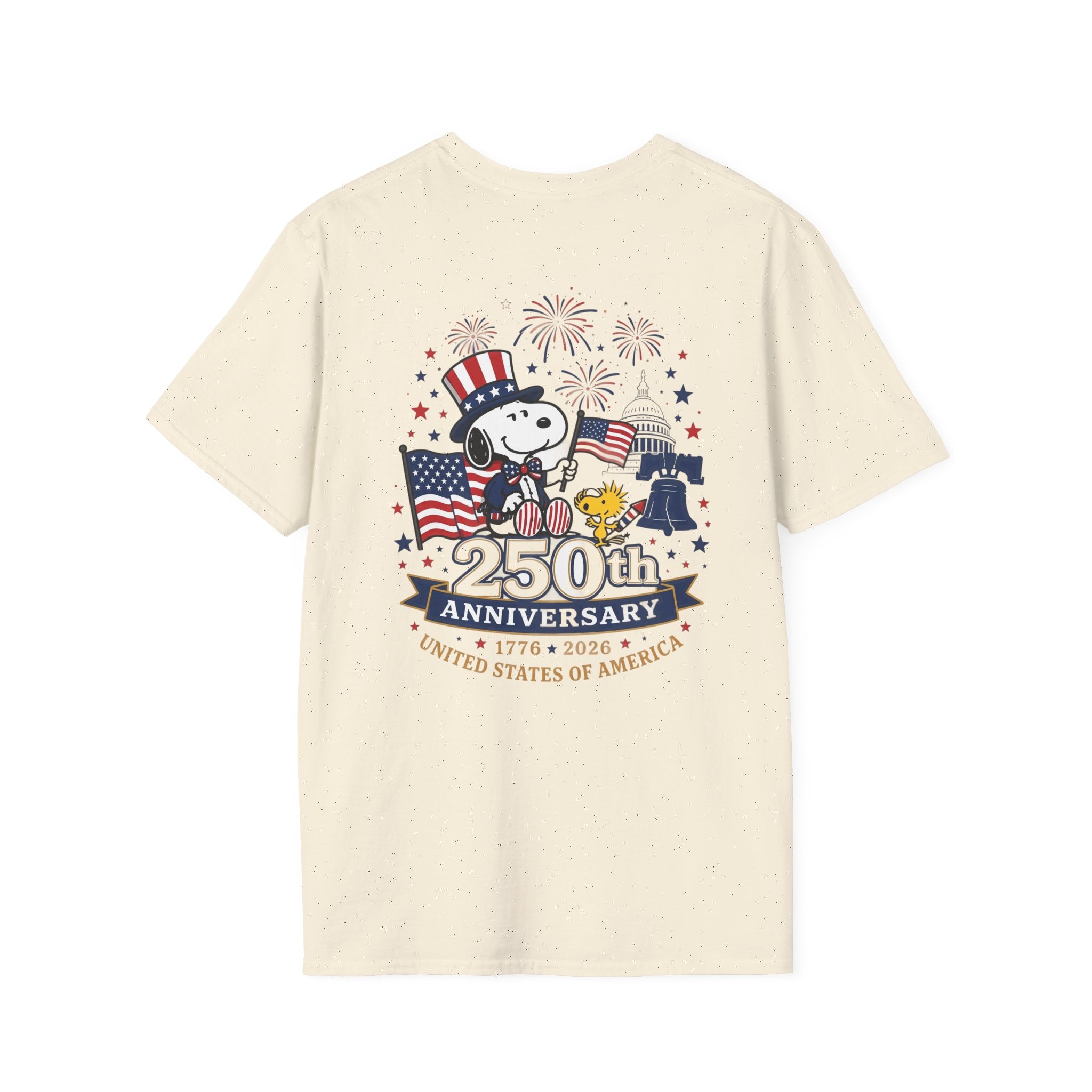 Snoopy American Flag T-Shirt — "Est. 1776" Patriotic Peanuts Tee