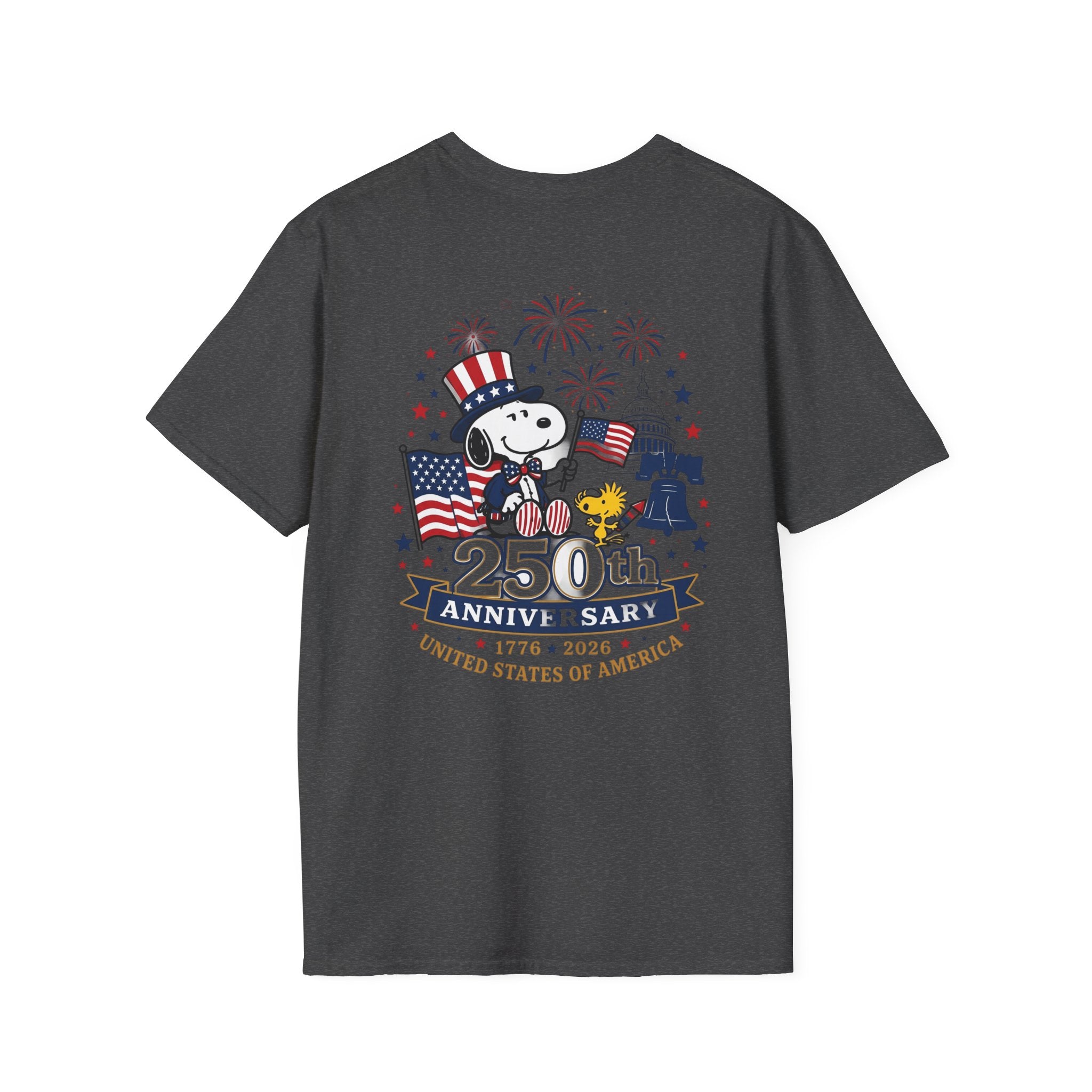 Snoopy American Flag T-Shirt — "Est. 1776" Patriotic Peanuts Tee